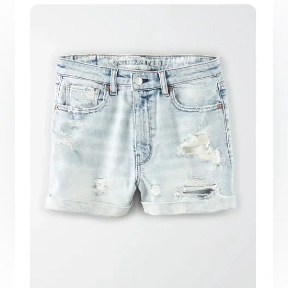 American Eagle Stretch Denim Mom Shorts - Picture 2 of 6